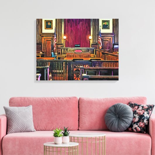 Gerichtssaal Leinwanddruck (Insitu (Wohnzimmer))