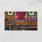 Gerichtssaal Visitenkarte (Rückseite)