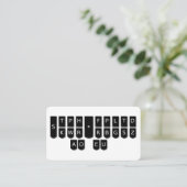 Gerichtsschreiber schwarze Steno Visitenkarte (Stehend Vorderseite)