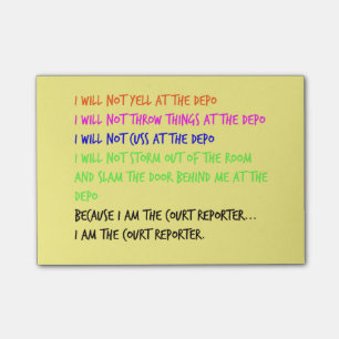 Gerichtsschreiber-Temperament-Wutanfall-klebrige Post-it Klebezettel