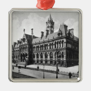 Gerichtssitzungs-Gerichte, Manchester, c.1910 Silbernes Ornament