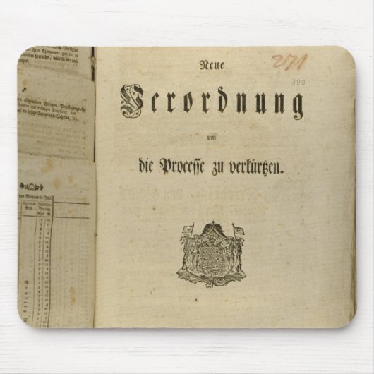 Gerichtsverfahren von 1776 mousepad (Vorne)