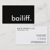 Gerichtsvollzieher. Visitenkarte (Vorne/Hinten)