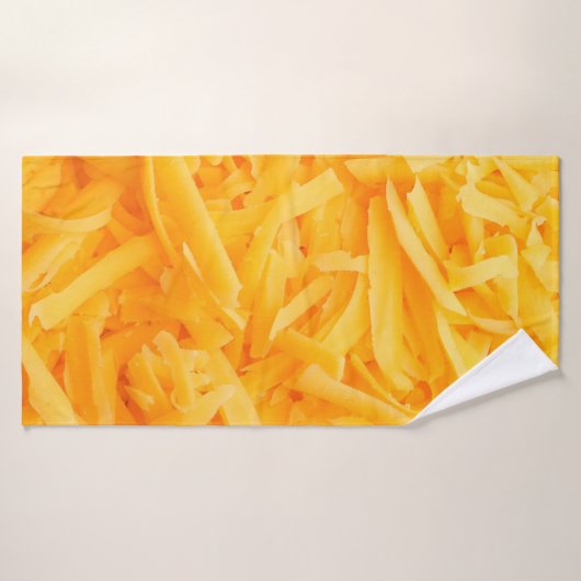 geriebener Cheddar-Käse Badehandtuch (Badehandtuch)