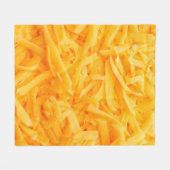 geriebener Cheddar-Käse Fleecedecke (Vorderseite (Horizontal))