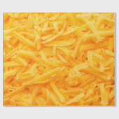 geriebener Cheddar-Käse Geschenkpapier (Flach)