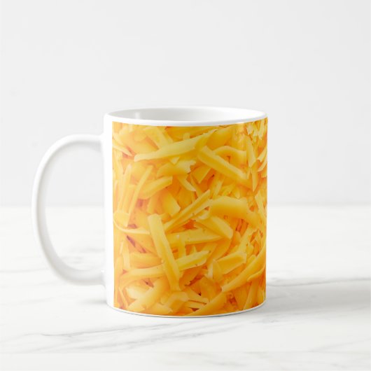 geriebener Cheddar-Käse Kaffeetasse (Links)