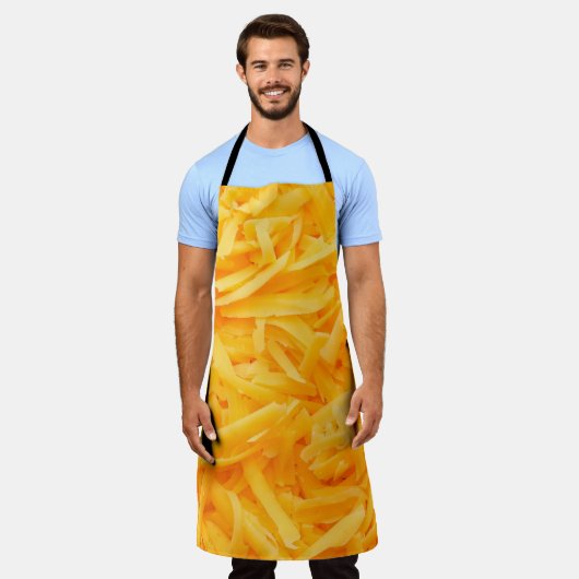 geriebener Cheddar-Käse Schürze (Getragen)