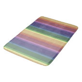 Geringe Regenbogenstreifen Badematte (Schrägansicht)