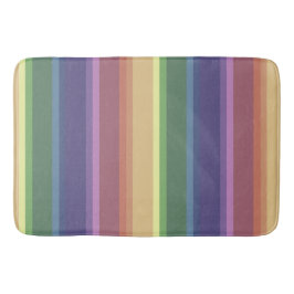 Geringe Regenbogenstreifen Badematte