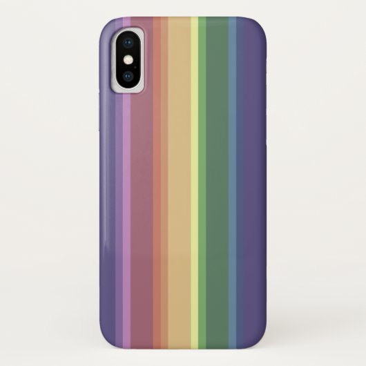 Geringe Regenbogenstreifen Case-Mate iPhone Hülle (Rückseite)