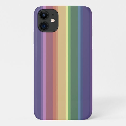 Geringe Regenbogenstreifen Case-Mate iPhone Hülle (Rückseite)