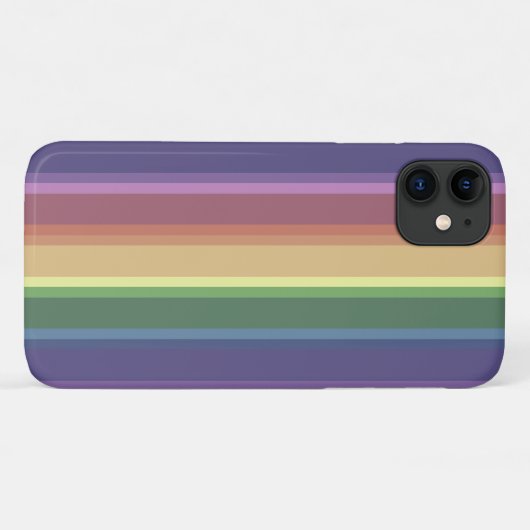 Geringe Regenbogenstreifen Case-Mate iPhone Hülle (Rückseite (Horizontal))