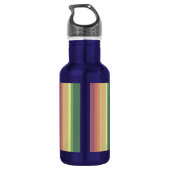 Geringe Regenbogenstreifen Edelstahlflasche (Rückseite)
