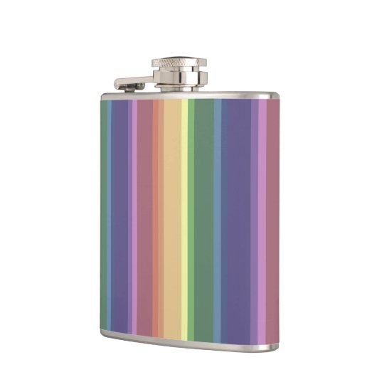 Geringe Regenbogenstreifen Flachmann (Links)