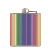 Geringe Regenbogenstreifen Flachmann (Rückseite)