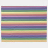Geringe Regenbogenstreifen Fleecedecke (Vorderseite (Horizontal))