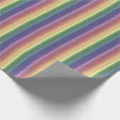 Geringe Regenbogenstreifen Geschenkpapier (Ecke)