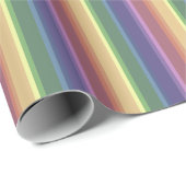 Geringe Regenbogenstreifen Geschenkpapier (Rolleneckpunkt)