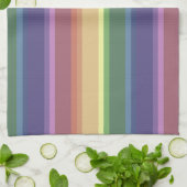 Geringe Regenbogenstreifen Geschirrtuch (Gefaltet)