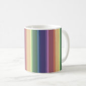 Geringe Regenbogenstreifen Kaffeetasse (VorderseiteRechts)