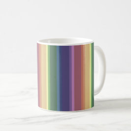 Geringe Regenbogenstreifen Kaffeetasse