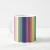 Geringe Regenbogenstreifen Kaffeetasse (Vorderseite Links)