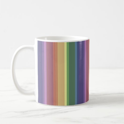 Geringe Regenbogenstreifen Kaffeetasse (Links)