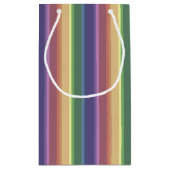 Geringe Regenbogenstreifen Kleine Geschenktüte (Rückseite)