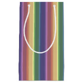 Geringe Regenbogenstreifen Kleine Geschenktüte (Vorderseite)