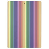 Geringe Regenbogenstreifen Klemmbrett (Rückseite)