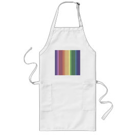 Geringe Regenbogenstreifen Lange Schürze