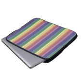 Geringe Regenbogenstreifen Laptopschutzhülle (Vorne Knopf)