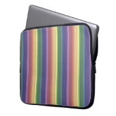 Geringe Regenbogenstreifen Laptopschutzhülle (Vorderseite Links)