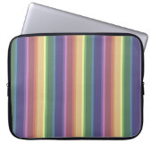 Geringe Regenbogenstreifen Laptopschutzhülle (Vorderseite)