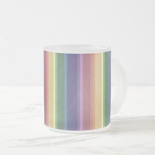 Geringe Regenbogenstreifen Mattglastasse (VorderseiteRechts)