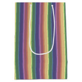 Geringe Regenbogenstreifen Mittlere Geschenktüte (Rückseite)