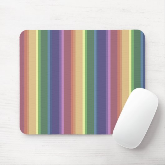 Geringe Regenbogenstreifen Mousepad (Mit Mouse)