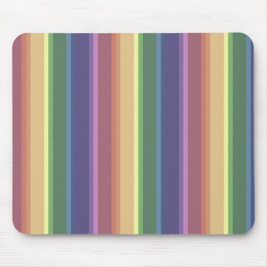Geringe Regenbogenstreifen Mousepad (Vorne)