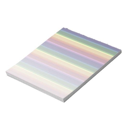 Geringe Regenbogenstreifen Notizblock (Rotiert)