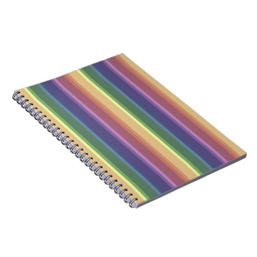 Geringe Regenbogenstreifen Notizblock (Rechte Seite)