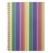 Geringe Regenbogenstreifen Notizblock (Vorderseite)