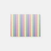 Geringe Regenbogenstreifen Post-it Klebezettel (Vorderseite)