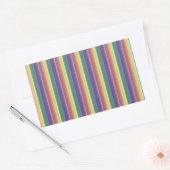 Geringe Regenbogenstreifen Rechteckiger Aufkleber (Umschlag)