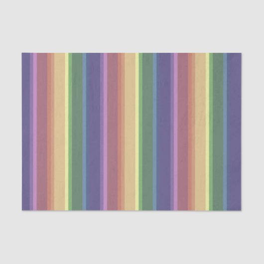 Geringe Regenbogenstreifen Seidenpapier (Vorderseite)