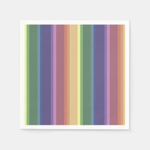 Geringe Regenbogenstreifen Serviette