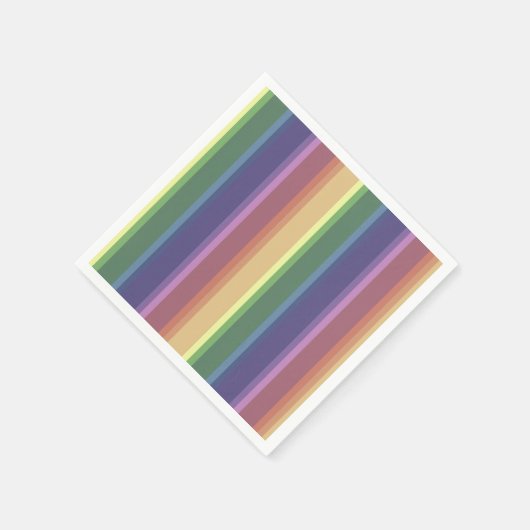 Geringe Regenbogenstreifen Serviette (Ecke)