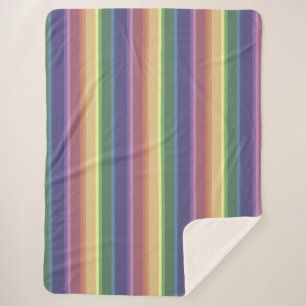 Geringe Regenbogenstreifen Sherpadecke
