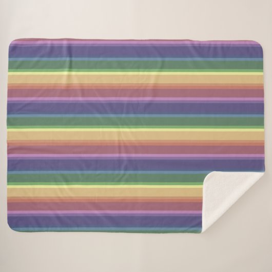 Geringe Regenbogenstreifen Sherpadecke (Vorderseite (Horizontal))