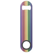 Geringe Regenbogenstreifen Speed Flaschenöffner (Rückseite)